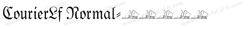 CourierLf Normal字体转换